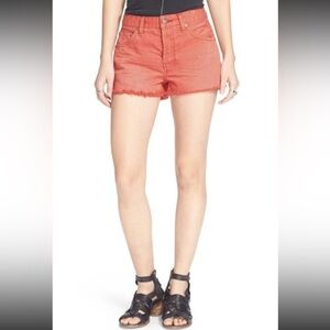 Free People Orange Shorts